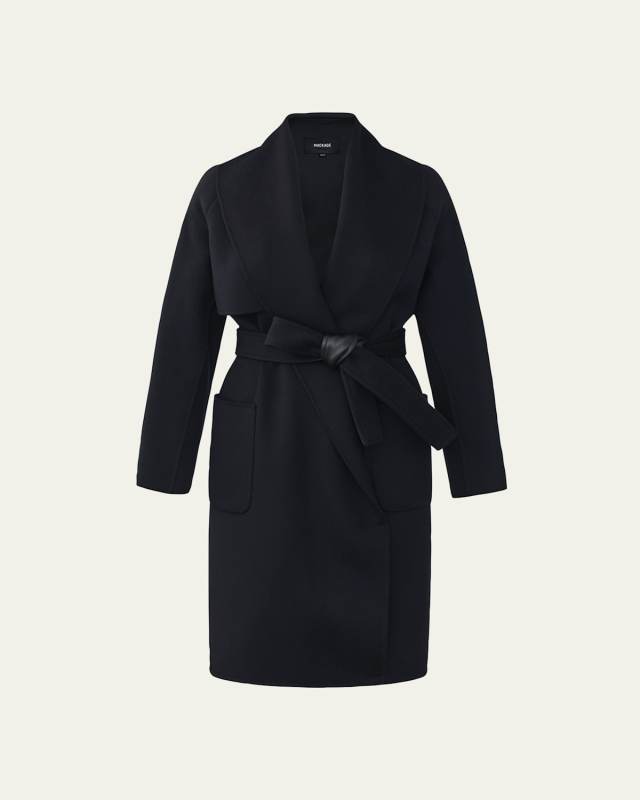 Thalia Belted Wool Coat